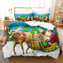 (Style 20, Double(200X200CM/3PCS)) Christmas Kids Bedding Single Double Duvet Cover
