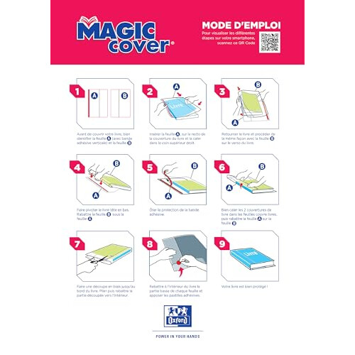 5 Sheets Book Cover Magic Cover A4 PVC Smooth Thickness 9/100 Colourless 1