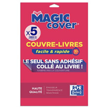 5 Sheets Book Cover Magic Cover A4 PVC Smooth Thickness 9/100 Colourless