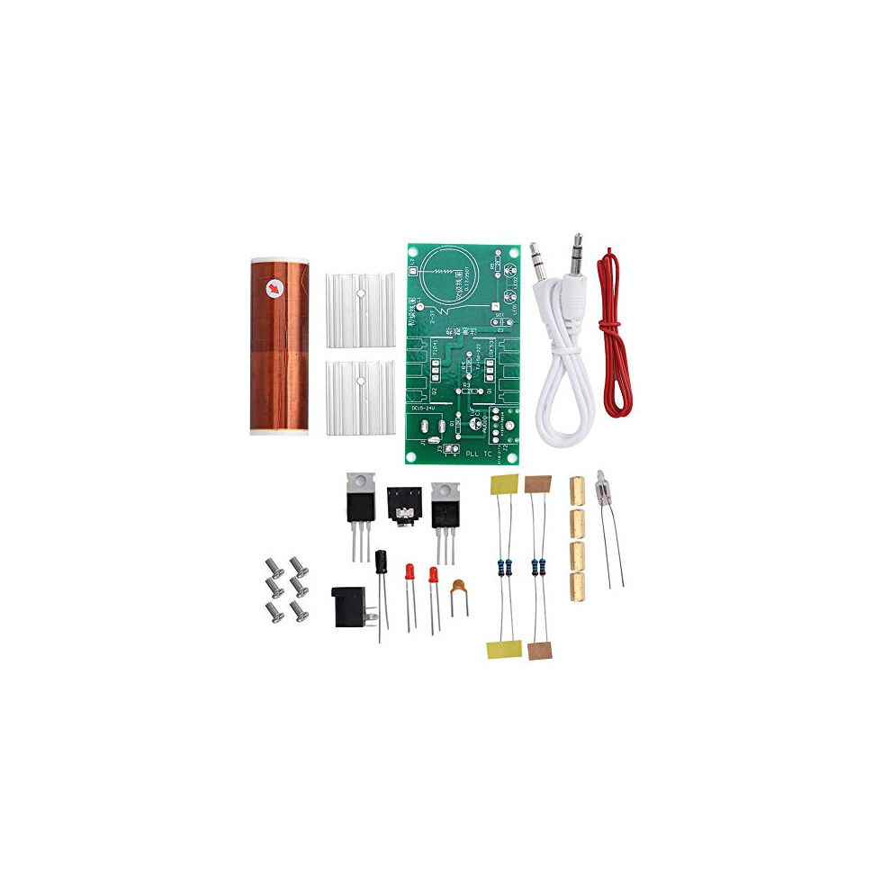 Tesla Coil Kit, Mini Tesla Coil, 15W 2A Dc15-24V, Unassembled Electronic Kits, Tesla Coil Module Plasma Speaker, With Field-Effect Tube, Diy 8385628780841
