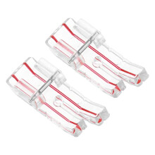 2PCS 1/4 Inch Quilting Presser Foot for Low Shank Snap-On Domestic Sewing Machine Clear View Patchwork Foot Compatible with Brother Compatible with