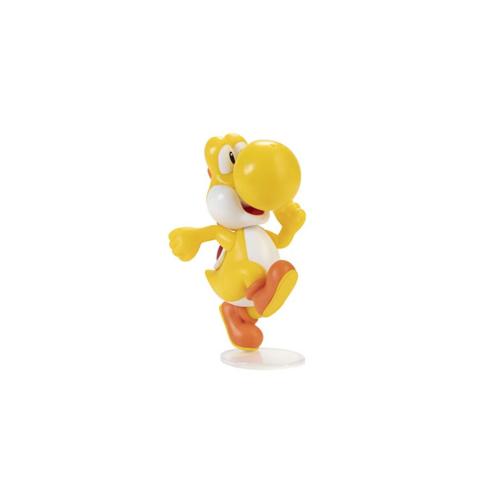 Photos - Action Figures / Transformers Nintendo Running Yellow Yoshi 2.5" Mario Collectible Toy Action Figure, Black Black,Yellow 