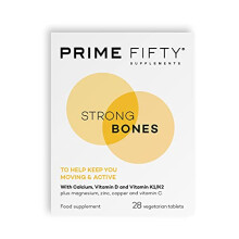 Prime Fifty Strong Bones Supplements – 28 Multivitamin Tablets with Calcium, Magnesium, Zinc, Copper & Vitamins – Developed for Over 50s to Help