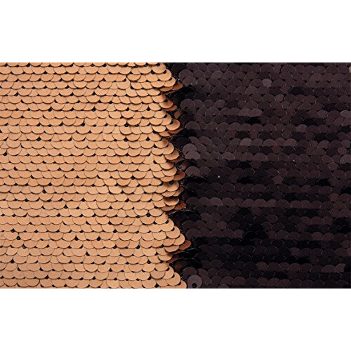 53952616 Reversible sequin fabric, gold 1