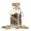 Jar of Fucks Wooden Papercut, Gag Gift "Fucks To Give" for Bad Mood Venting, Funny Spoof Cutout Letter Pieces for Birthday, Holiday, Halloween, 1