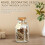 Jar of Fucks Wooden Papercut, Gag Gift "Fucks To Give" for Bad Mood Venting, Funny Spoof Cutout Letter Pieces for Birthday, Holiday, Halloween, 6