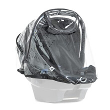 Universal Car Seat Rain Cover, Transparent - Fits All Car Seats & Travel Systems, Waterproof & Durable, Reflective Trim