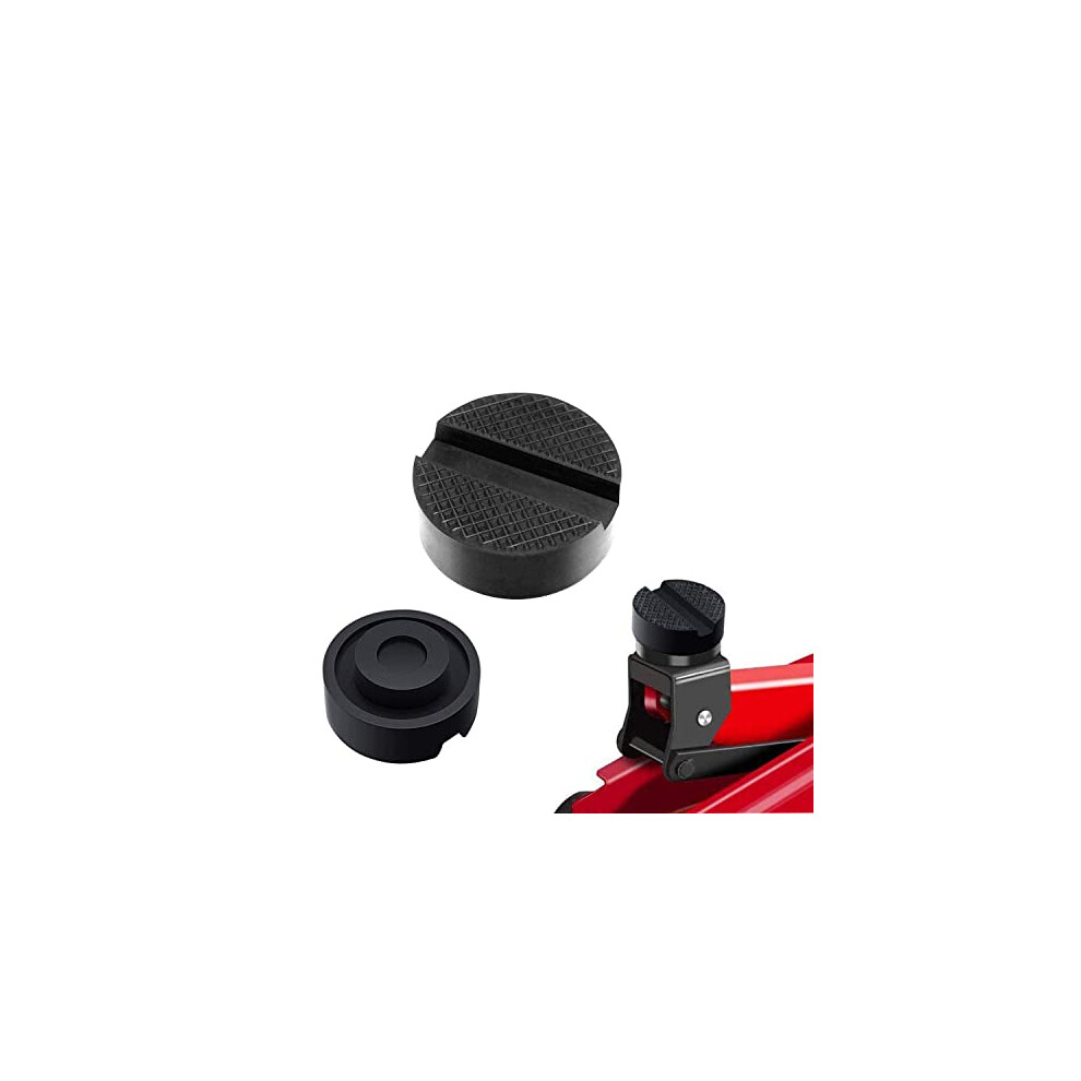 Jack Pad, 2 Pcs Universalâ Anti-Slip Surface Rubber Slotted Frame Rail Protector Pinch Weld Protector Floor Jack Disk Pad Jackpad 191868484658