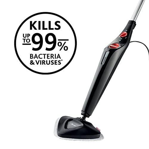 Vileda Steam Mop Plus, UK Version, Black, Efficient and Hygienic Cleaning for Floors 1