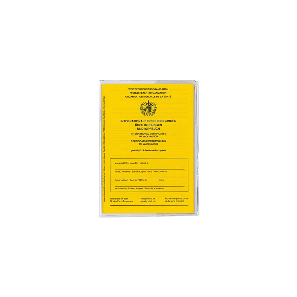 Set 1 x vaccination certificate and 1 x ID card cover â transparent protective cover for international vaccination certificate and vaccination book-image-OPC-PDVXYCG-NEW