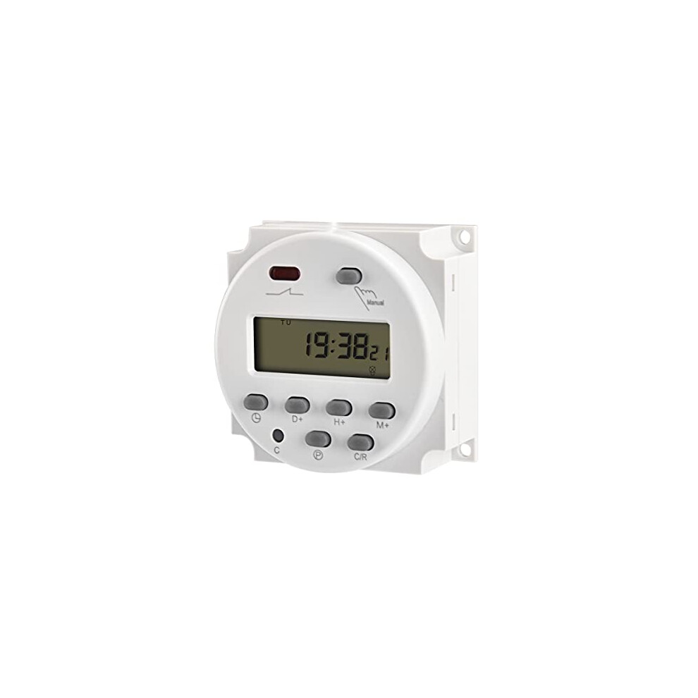 Digital Lcd Power Weekly Programmable Timer Relay Switch Cn101a Dc 12V 16 Amp Spst 670534166857