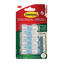 17017AW Outdoor Decorative Utility Clip, No Residue, Virtually Invisible, 8 Strips Size: S