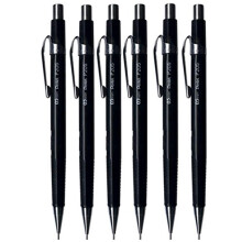 0.5mm (P205) Black P200 Series Automatic Mechanical Draughting Pencil Refillable Lead Eraser P205-A (Pack Of 6)