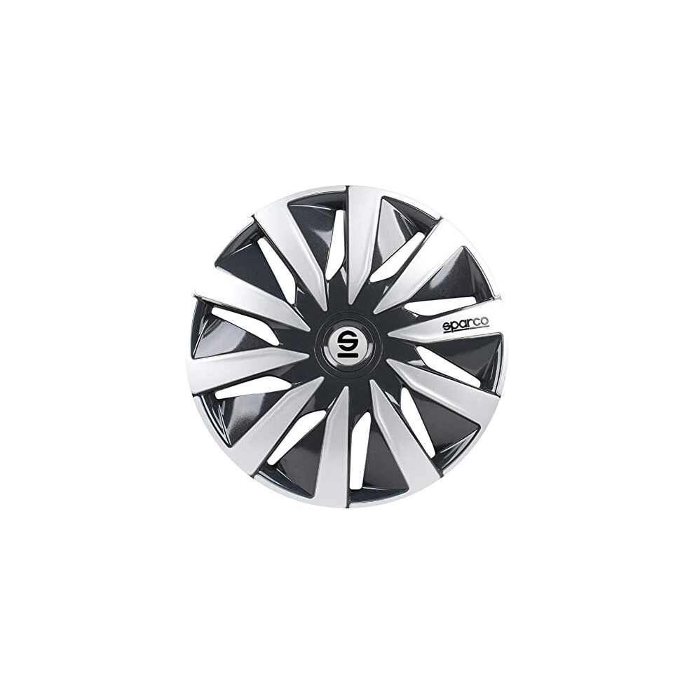 Set Sparco Wheel Covers Lazio 13-Inch Grey/Silver 6922516314331