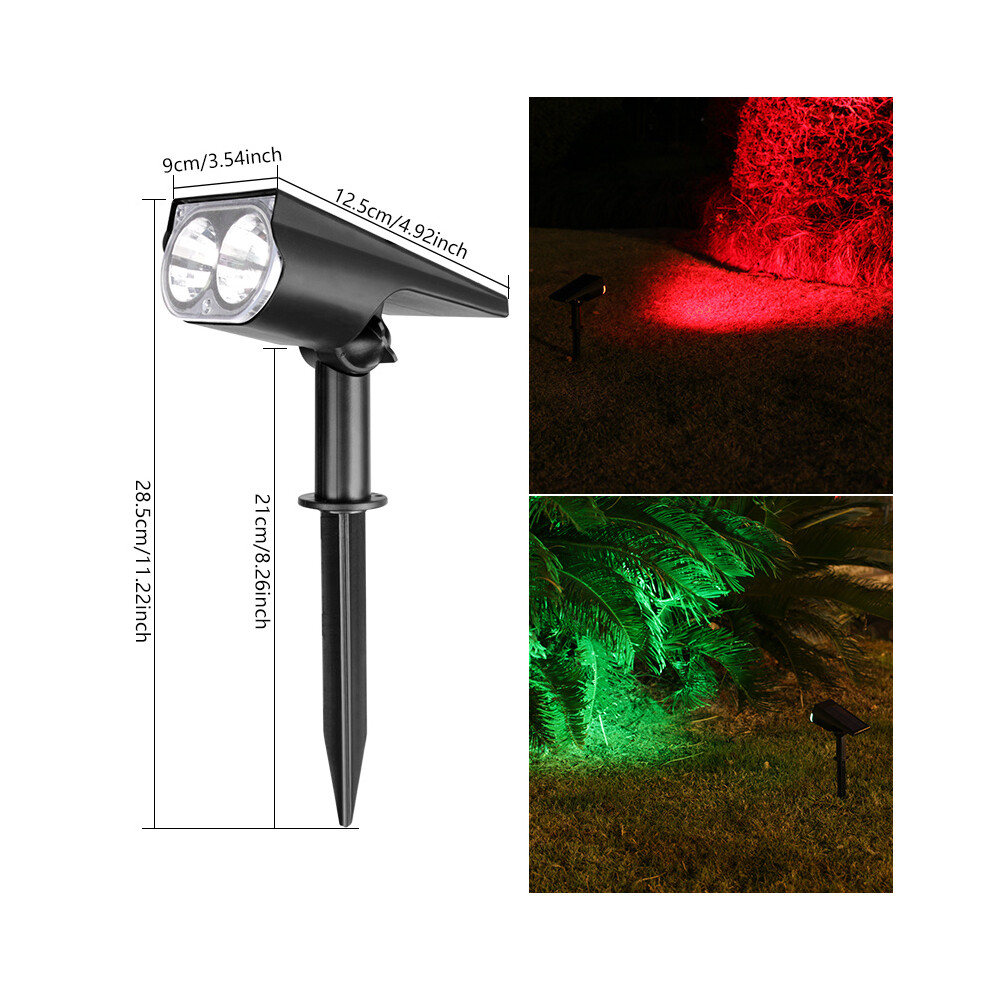 (2LED Landscape Spotlight [color Light Can Be Fixed Color]) Solar Spotlight Garden Lights, Dual-Use Ultra Bright LED, Landscape Lighting-image-OPC-PDVXZFC-NEW