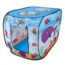 (Sea Tent) 1pc, Cute Cartoon Fun Tent, Portable Automatic Pop-up Tent