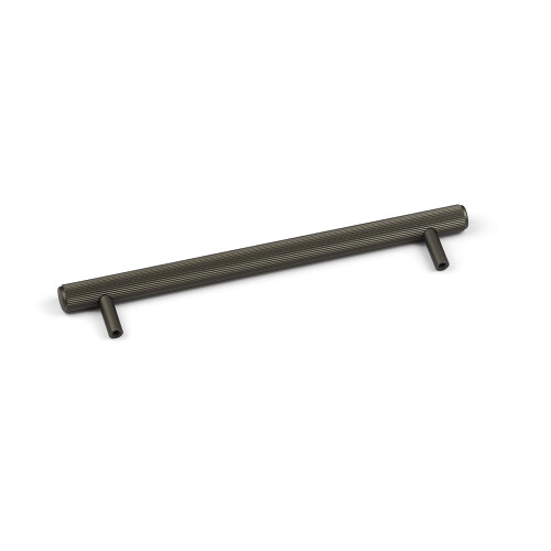 (160mm Handle) Dark Grey Reeded Cabinet T Bar Pull Handles 2