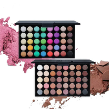 2Pack 40 Color Eye Shadows Palette Matte Glitter EyeShadow