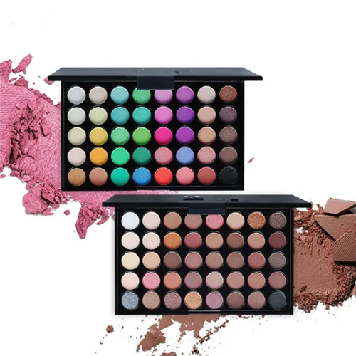 2Pack 40 Color Eye Shadows Palette Matte Glitter EyeShadow