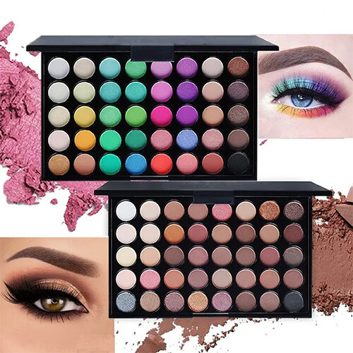 2Pack 40 Color Eye Shadows Palette Matte Glitter EyeShadow 1