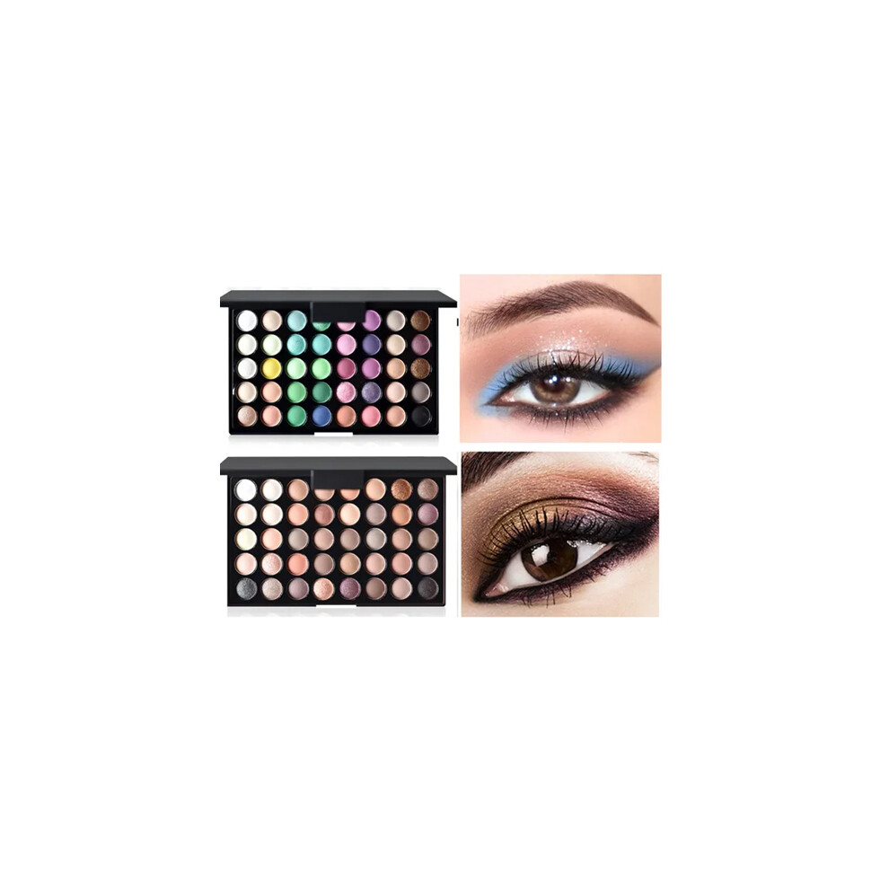 40-color Eye Shadow Matte Pearlescent Earth Color Makeup Palette 2Pack