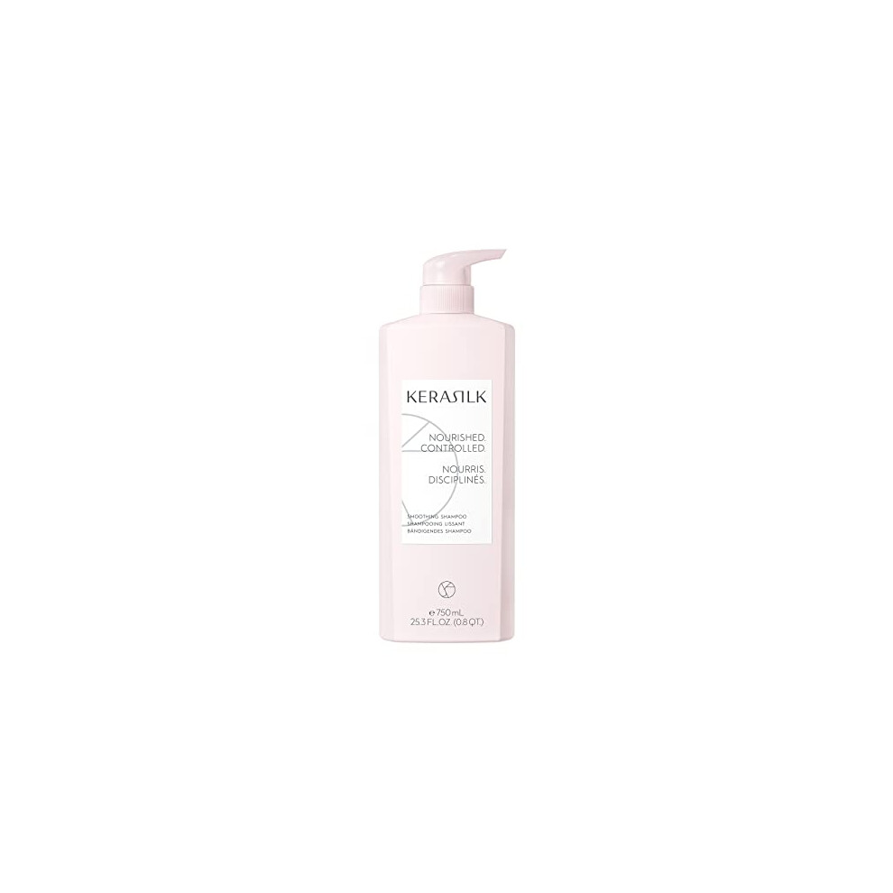 Kerasilk Smoothing Shampoo For Frizzy Hair, Vegan Formula, 750Ml