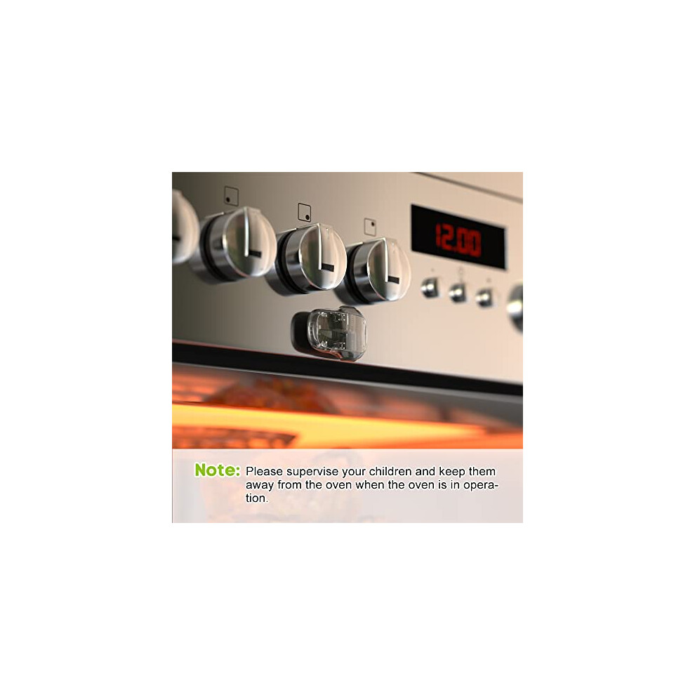 SAFELON Blocco Sicurezza Forno Per Bambini - Serratura A Doppio Pulsante, Adesivo 3M, Nero - Foto 5