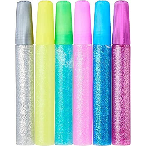 Glitter Glue in Unicorn Colours - Pack of 24, Kids Craft Supplies (FC319)