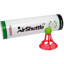 Unisex - Sure Shot Air Badminton Shuttle V2 Pack of 6, Red, One Size UK