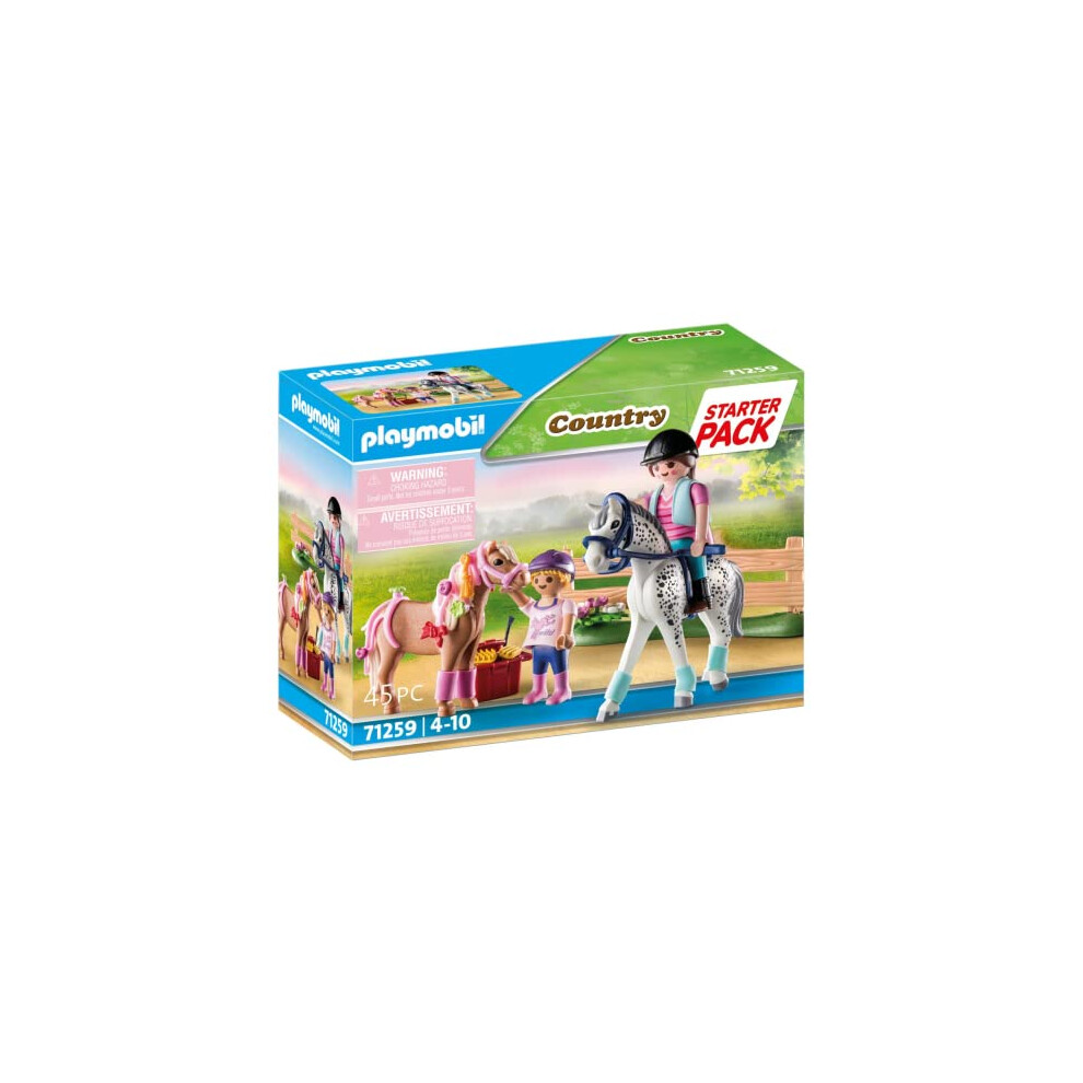 71259 Horse Farm Starter Pack, Farm Animal Play Sets, Fun Imaginative Role-Play, PlaySets Suitable for Children Ages 4+