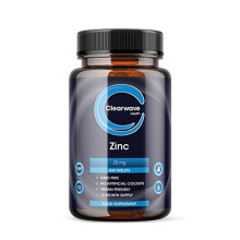 High Strength Zinc Tablets - 400 Vegan Zinc Tablets 1+ Year Supply - 25mg Zinc (max Safe Daily dose) per Tablet - Zinc Supplements for Skin, Hair and