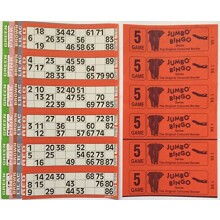 1500 5 PAGE GAMES BINGO TICKETS 6 TO VIEW BINGO BOOKS