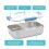Smash Stainless Steel Bento Lunch Box, 3 Compartments, Blue, 1300ml 3