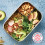 Smash Stainless Steel Bento Lunch Box, 3 Compartments, Blue, 1300ml 7