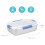 Smash Stainless Steel Bento Lunch Box, 3 Compartments, Blue, 1300ml 4