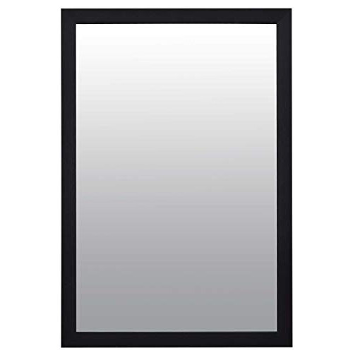 2Ft9 X 1Ft11 Large Black Framed Modern Contempory Wall Mirror 1