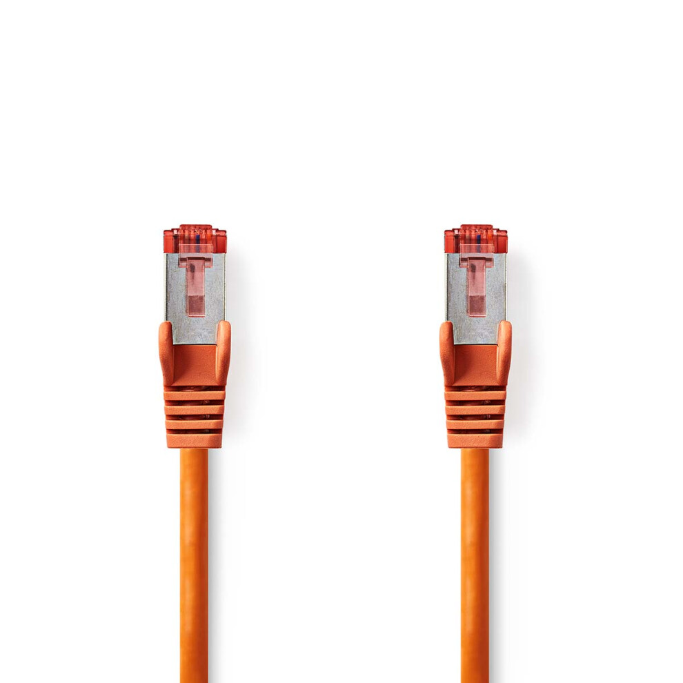 15Cm 0.15M Cat6 Ethernet Network Cable Rj45 Sftp Orange 5412810277858