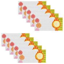 (Green Ganesh) Money Envelopes Wedding Shagun Fancy Indian Colourful Cash Gift Wallet White 10x