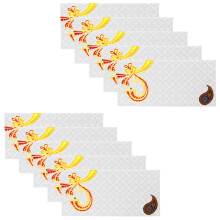 (Red Ganesh) Money Envelopes Wedding Shagun Fancy Indian Colourful Cash Gift Wallet White 10x