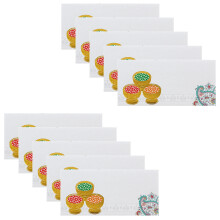 (Drums) Money Envelopes Wedding Shagun Fancy Indian Colourful Cash Gift Wallet White 10x