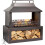 Outdoor Fireplace Fire Pit with Log Weather Resistan 1