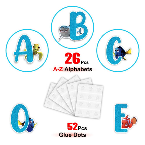 Seyal Findng Nemo A - Z Alphabet Wall Sticker 1