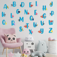Seyal Findng Nemo A - Z Alphabet Wall Sticker