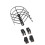 4PCS Spare Propellers and 4PCS Propeller Guard for Q10 Drone 1