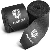 FIGHTR Bandagens de Boxe 160 polegadas semi-elásticas com laço para o polegar para Boxe, MMA, Muay Thai e Artes Marciais