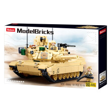 M38-B0892 Model Bricks – M1A2 Sep V2 Abrams Hand Battle Tank 781pcs, Multicolored