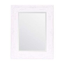 Rhone Mirror - French Vintage, Antique Baroque Style - 42cm x 53cm - Chic Home Decor (White Matt)
