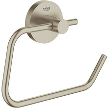40689EN1 40689EN1-Essentials Toilet Roll Holder without Lid, Brushed Nickel