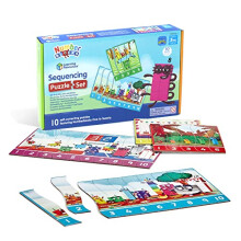 Numberblocks Sequencing Puzzle Set, Numberblocks Jigsaw Puzzle, Maths Jigsaw Puzzle, 10 Double-Sided Educational Puzzles in a Box (20 Puzzles), Ages 3