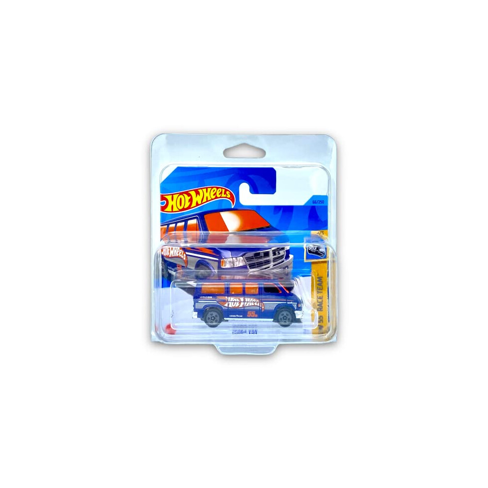 Dodge Van (HW Blue) 2/5 HW 55 Race Team 2023 - 66/250 (Short Card) - COMES IN A KLAS CAR KEEPER PROTECTIVE COLLECTORS CASE - HKH67